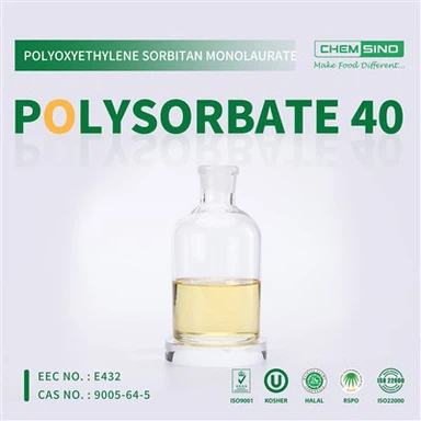 Cael Y Gorau Emulsification Canlyniadau Gyda Polysorbates Hylif Polysorbate 40 CAS NO.9005-66-7