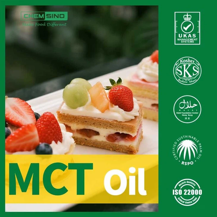 Wholesale Supply Food Additive Bakery Ingredient Medium Chain Triglycerides MCT Oil Suppliment applications