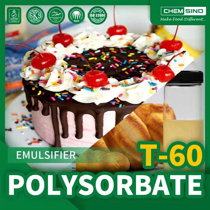 Gweithred Emylsio Pwerus Polysorbate 60 mewn Cosmetics