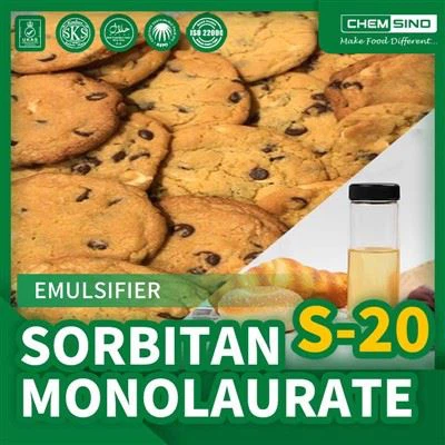 Emylsydd Rhychwant Monolaurate Sorbitaidd E493 CAS: 1338-39-2