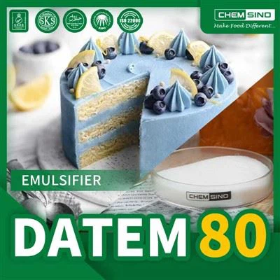 Synergedd DATEM 80 y cant Ag Ychwanegion Bwyd Eraill Ar gyfer Gwell Ymarferoldeb